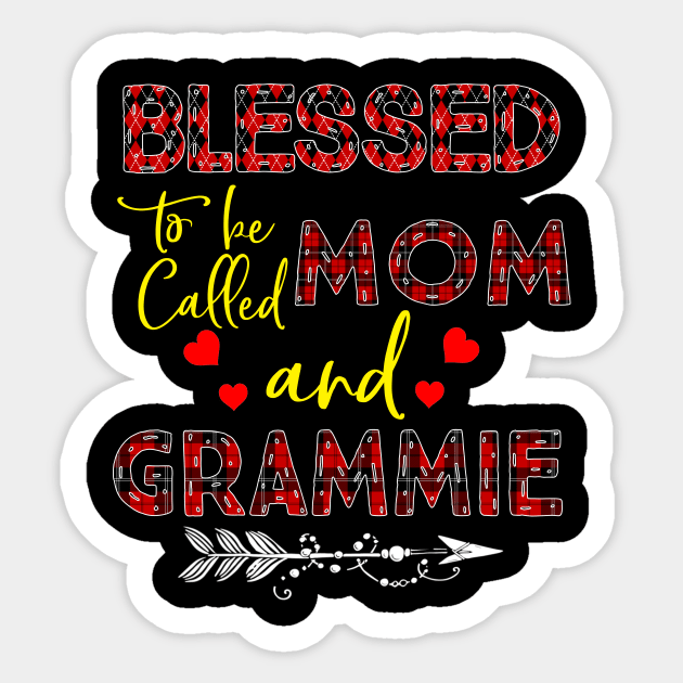 Blessed To be called Mom and grammie Sticker by Barnard